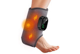 Electric Foot Ankle Massager Joint Pain Relief Heating Vibration Hot Compress - Gray V1263-JX-6581-1