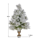 61cm Majestic Snow Prelit Tabletop Christmas Tree 112_OPMS2P