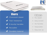 Mattress Bags for Moving and Storage with 8 Handles - Cover Heavy Duty, Strong Zipper Closure, V1259-DP01-A-4762