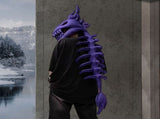 3D Spinosaurus Plush Skeleton Headpiece & Spine, Realistic Dino-Themed Wearable Decor for Halloween, V1370-AZ4-24799