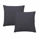 Bianca Pair of Kahlani Charcoal European Pillowcases 65 x 65cm V442-BCA-PILLOWC-KAHLANI-CHARCOAL-EU