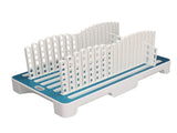 Bread Slicing Guide Folding Adjustable Width Bread Loaf Compact Cutting Guide with Crumb Tray White V1294-YM0901-3118260009711