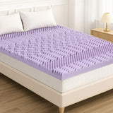Giselle 8cm Memory Foam Mattress Topper Lavender Infused Bamboo Cover 7-Zone King MATTRESS-TOP-7Z-8LA-K