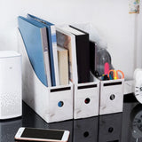 9X Sturdy Cardboard Magazine Holder Waterproof Magazine Storage Box Book Bins Desk File Holder V1366-AZ2-W-14651