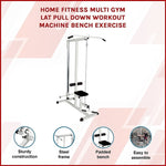 Home Fitness Multi Gym Lat Pull Down Workout Machine Bench Exercise V63-824001