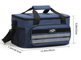 Navy Blue Versatile Large-Capacity Picnic Insulated Bag - Detachable Shoulder Strap & Ice Pack V888-ELOSUNG33260