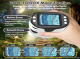 Children's Microscope - 1000X Portable Digital Microscope - 0-inch Screen - Rechargeable - With V1188-MS-313-0399