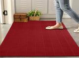 Marlow Extra Large Floor Rug Non Slip 90cm x 305cm Red FR2046-TR-WI