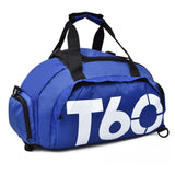 Waterproof Nylon Sports Duffle Backpack Essential 17.72In Cloth Dual Shoulder & Hand Carry Spacious V1370-AZ4-09284