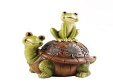 Frog Garden Statues Decor Outdoor, Resin Couple Frogs Garden Animal Statue Waterproof, Figurines for V1192-AZ-W-11614