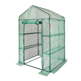 Walk-in Green House, 4.6 x 2.4 x 6.7 ft Greenhouse with Shelves, Set Up in Minutes, High Strength PE V952-ZXJZWSFMTCGLSKFP5V0