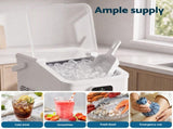 Devanti Ice Maker 11-12kg Portable Bullet Cube Machine White IM-ZB-E-11WL02-WH
