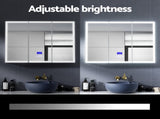 Bathroom Mirror Cabinet LED Light 900x720mm Medicine Wall Storage BV-MC-LED-TD01-WH