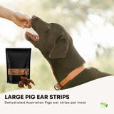 400g Dog Treat Pig Ear Strips - Dehydrated Australian Healthy Puppy Chew V238-SUPDZ-40310291529808