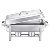 VEVOR 8 Qt 2 Pack Rectangle Chafing Dish Buffet Set Fullsize Pan Stainless Steel V952-ZFXBXGSTGK2J9NBC2V0