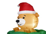 Xmas Inflatable Bear Decoration Outdoor Yard Garden LED Light Luminous Air Model V1294-YM0901-3111240246311