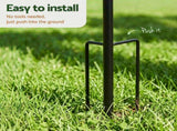 Gardeon Garden Windmill Metal Wind Spinner Solar Light Outdoor 190cmr Bronze GWM-190CM-FWSL-BZ