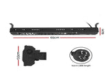 Devanti 2PCS Electric Strip Heater Radiant Infrared Heaters 2000W RHP-T10R-2000-BK-2X