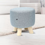 Fabric Ottoman Foot Stool Rest Pouffe Footstool Wood Storage Padded Seat V63-825521