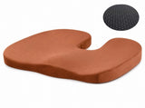 Coffee-colored Memory Foam Seat Cushion - 44 x 35 x 6 cm Polyester Chair Pad, Anti-slip V888-ELOSUNG56049-2
