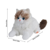 Cat Animals for Adults, 10" Weighted Ragdoll Cat Animals, Realistic Plush Cat, V1192-AZ-W-34163