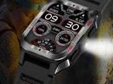 Smart Watches for Men Fitness Tracker with Call Function 100 Sport Modes Flashlight-Black V1263-JX-7660