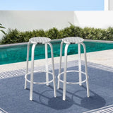 Gardeon 2x Outdoor Bar Stools Aluminum FF-CHAIR-AL82-X2