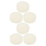 Hockey Pucks White PVC 6Pcs For Skill Enhancement V1369-AZ3-W-17218