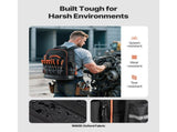 Tool Backpack, 64 Pockets, Heavy-duty Tools Storage Organizer Work Bags with Laptop Compartment & V952-GJBB1416INCHEILMT001V0