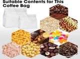 50 Count 8oz Coffee Bags with Valve,1/2 lb Vented Coffee Beans Packaging Bags High Barrier V1258-DP02-C-708