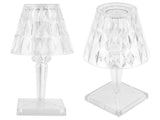 LED Crystal Table Light Transparent Prism Dimmable Desk Lamp USB Charging Bedside Decor V1294-YM0901-3119210121111