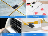 200 Pack 1 inch Foam Brush Bulk Foam Paint Brush Sponge Paint Brush with Wood Handle for Acrylics, V1192-AZ-W-6226