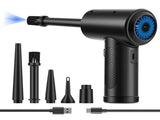 Compressed Air Duster, 3-Gear to 51000RPM Electric Air Duster Portable Air Blower with LED Light, V1192-AZ-W-3654