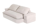 Artiss Convertible Folding Sofa Bed 30D High-Density Foam Boneless Couch with Corduroy Sleeper Couch SBED-E-FLD04-2S-BG