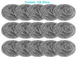 40 Pack Stainless Steel Scourers Metal Wire Cleaning Balls Heavy Duty Rust Resistant Non Scratch Pot V1197-CF-070605