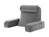 Giselle Reading Pillow For Bed With Non-Sag Solid Memory Foam, Back Pillow For Bed Sitting Up PILLOW-READ-MEFO-GY