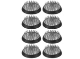 8-Pack Flower Frog 1.3 Inch Round Steel Flower Pins Flower Frog Holder Flower Arranger Rubber Base V1370-AZ4-07557