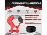 Winch Hook 3/8" - Clevis Slip Hook with Safety Latch & Winch Cable Hook Stopper, Grade 70 Forged V1192-AZ-W-3413