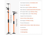 Cabinet Jack Support Pole, 2-Pack, 116-290 cm Steel Telescopic Quick Support Rod, Adjustable 3rd V952-QXKSCG2PCS45I1VOG001V0