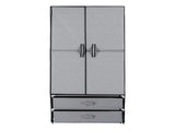 Artiss Large Portable Clothes Closet Wardrobe with Magnetic Door Grey DIY-WR01-160-GY