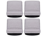 Artiss 4PCS Swivel Floor Chair 360 Adjustable Foldable Lounge Seat Floor Sofa Chair Grey FLOOR-SBL-03LIN-GYX4