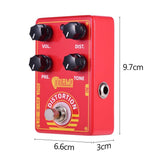 D-9 Distortion Guitar Effect Pedal with Presence Distortion Tone Controls and True Bypass Design for V1369-AZ3-W-16302