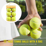 12 Pack Soft Training Tennis Balls, Low Pressure Pract Balls for Daily Training - Pink V1308-DSZKI-325-1