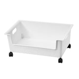 Plastic Book Storage Box Pulley Design Easy To Move Large Capacity Classroom Organizing Bins for V1294-YM0901-3117230131914