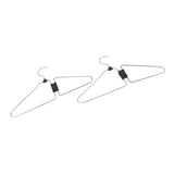 5pcs Foldable Clothes Hanger Stainless Steel Multifunctional Anti Slip Foldable Garment Hangers for V1294-YM0901-3117240334511