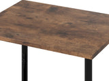 Levede Side Table 2 Pcs Industrial Vintage End Table 2-Tier Storage Nightstand NI1077-BR-2PCS-AU