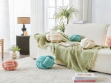 Decorative Throw Knot Pillow Ball for Home Chair Sofa Couch Bed Aesthetic Round Decor Pillows V1259-DP01-A-3431