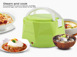 24V 140W 1.3 L Electric Portable Multifunctional Rice Cooker Food Steamer for Truck V1294-YM0901-JY12963-02