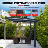 SHADE SHIELD Single Cantilever Carport 3.0m x 5.5m x 3.5m, Aluminium Alloy Frame, Polycarbonate V219-CPRSINPCSL2A