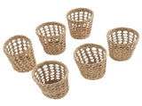 6 PCS Woven Cup Holders Anti Scald Hollow Straw Woven Glass Cup Sleeve for Glass Bottles Plastic V1294-YM0706-3118230180611